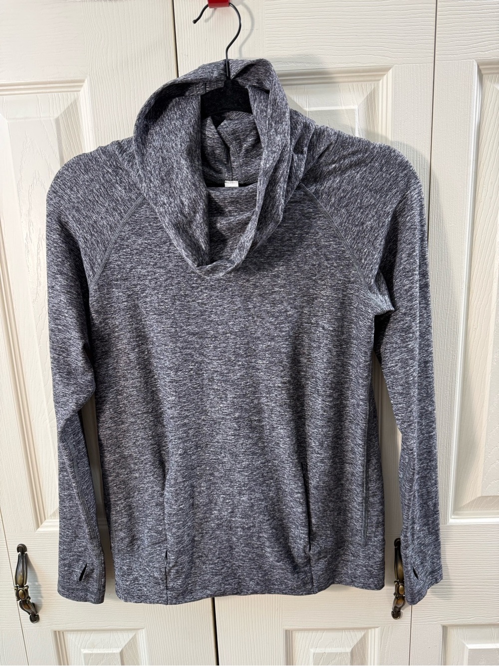 Lululemon Make A Move Long Sleeve Pullover Rulu Heather Gray Womens Size 4